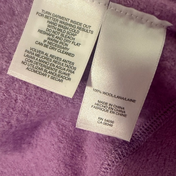 Jones New York Collection Purple Wool Blazer Jacket – Size Large - Picture 4 of 8